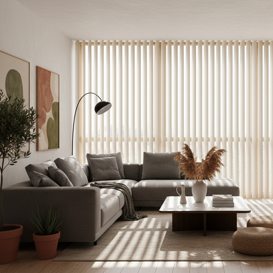 NECESITO UNA CORTINA VERTICAL DE LAMAS EN UN SALON