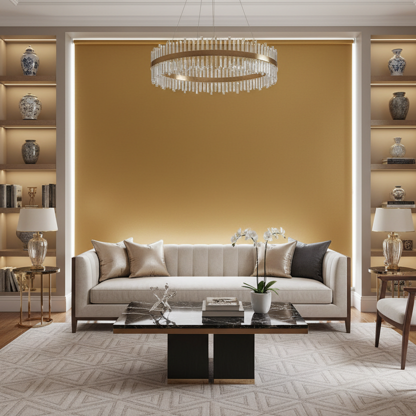 tiene que ser un roller blind liso, sin pliegues en el tejido